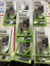 7X Hangman No Stud Speaker Hangers w/Bubble Level -Holds up to 30lbs- #WSS-2