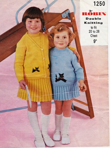 Vintage girls cat - vintage, girls~cat