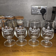 Set 4 Carlsberg Pilsner Half