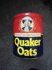 Vintage Storage Tin Quaker