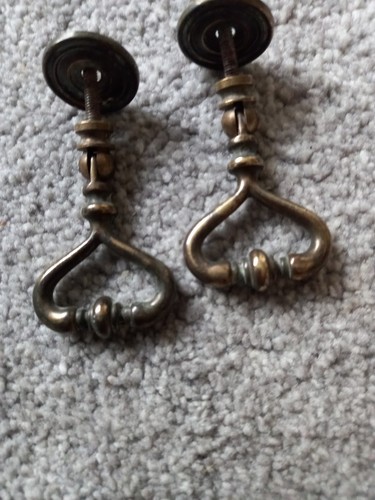 Pair vintage antique - vintage, brass