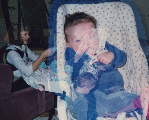 Double exposure baby - double,