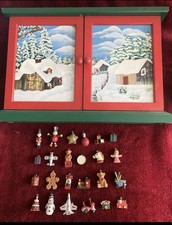 Vintage rare Thomas Pacconi Wooden Advent Calendar  Christmas decorations 