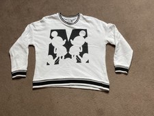 Ladies Disney Black & White Mickey Mouse Sweatshirt - Size M