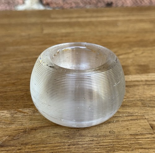 Antique ribbed glass match - ribbed,
