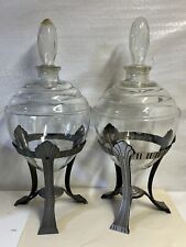 2 ANTIQUE APOTHECARY JAR GLASS