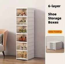 Folding Shoe Box Storage Rack