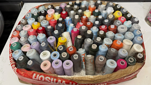 Polyester sewing thread - sewing, cones