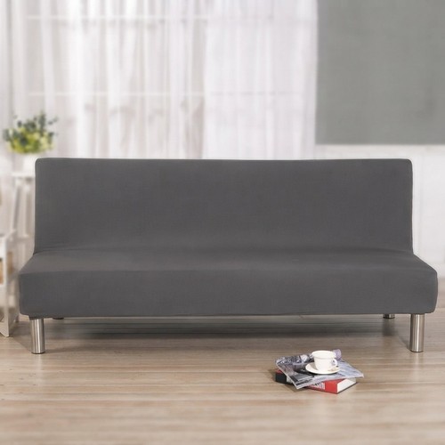 Elegant grey armless sofa - elegant,