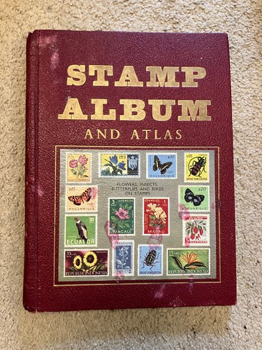 Vintage stamp album and - vintage,