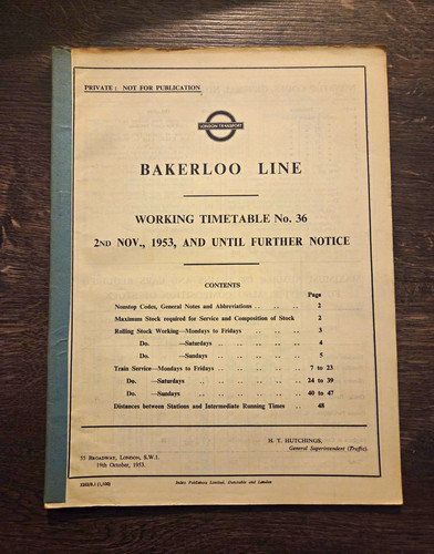 Vintage 1953 london transport - 1953,