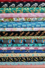 1/2M 100% COTTON print fabric ALL PRINTS Roll End Remnants