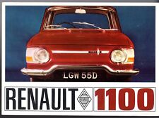 Renault R10 1100 1966-67 UK Market Foldout Sales Brochure
