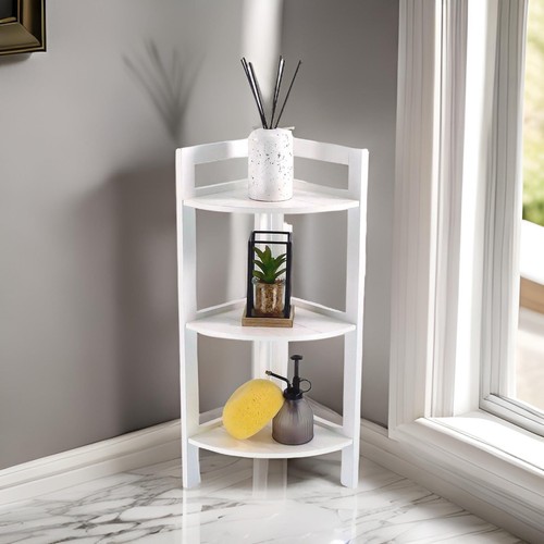 Bathroom corner shelf - shelf, tier