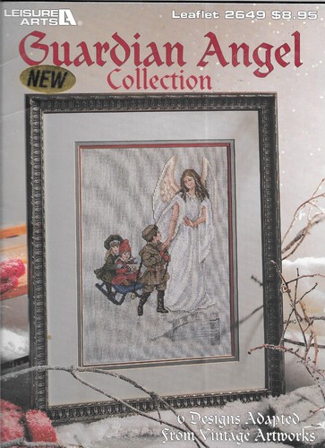Cross stitch guardian - cross, angel