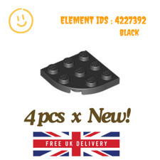 LEGO Part : 4pcs x 30357 - Plate Round Corner 3 x 3  - SELECT COLOUR