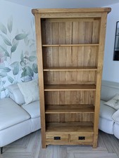 Rustic Solid Oak Bookcase
