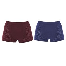 Men Bamboo Fiber Boxer Briefs Shorts Underwear Pants Trunks Soft Underpants UK