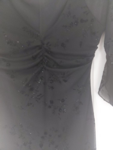 Mid length black dress - mid,