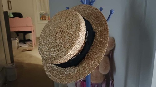 Miss patina boater - boater, straw