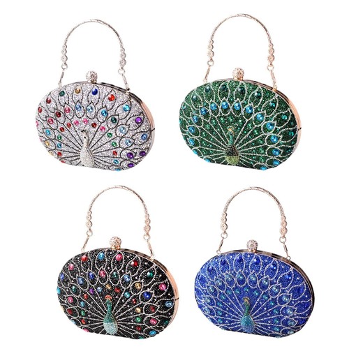 Peacock pattern handbag - peacock,