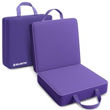 BLOSTM Extra Thick Garden Kneeling Pad Large With Handles Memory Foam Purple ()