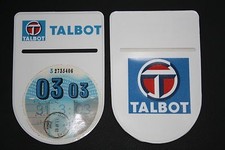 TALBOT MOTORHOME  TAX DISC