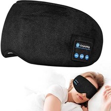 Wireless Bluetooth Headband Sleeping Eye Mask Headphones Headset Music Sports UK
