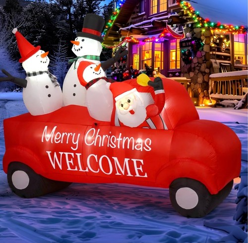 8ft christmas inflatable santa - 8ft,