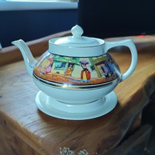Vintage English Crown Ducal Teapot Cries of London Collection