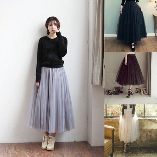 Pleated skirt layers mesh - layers,