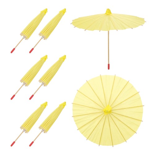6pcs paper umbrellas inch - paper,