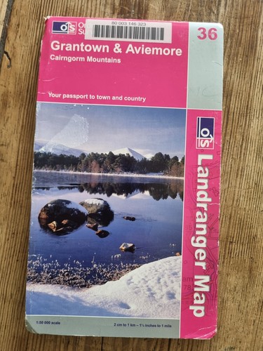 Landranger map grantown - os,
