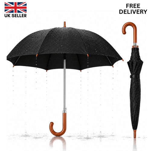Windproof large black classic - windproof,