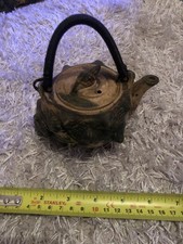 Vintage Japanese Majolica Conch Shell Tea Pot With Handle Excellent Condition