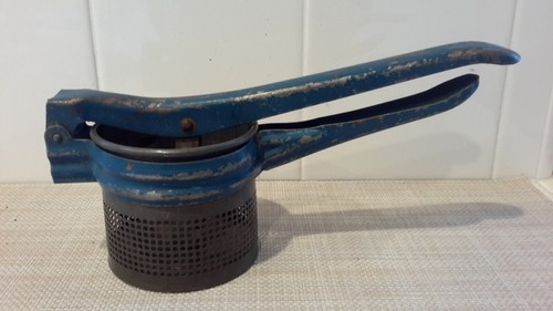 Vintage blue metal - vintage, potato
