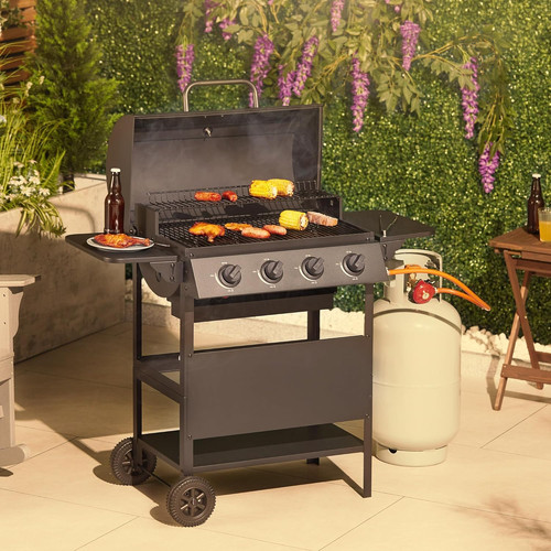 Large burner gas bbq - gas,