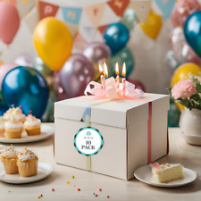 White Cake Boxes 8", 10", &