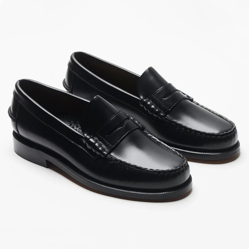 Men handmade leather penny - leather,