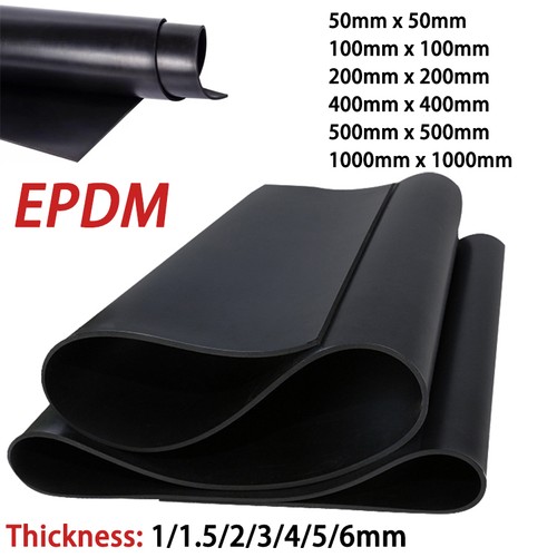 Black epdm rubber - sheet, plate