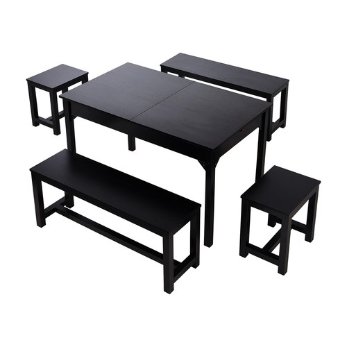 Extend dining table and - and, chairs