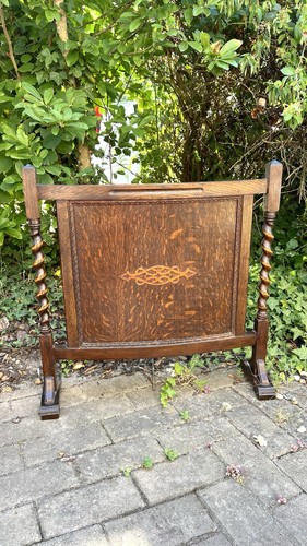 Vintage dark oak fire - dark, screen