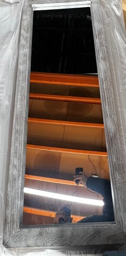 Big wooden mirror wall - big,