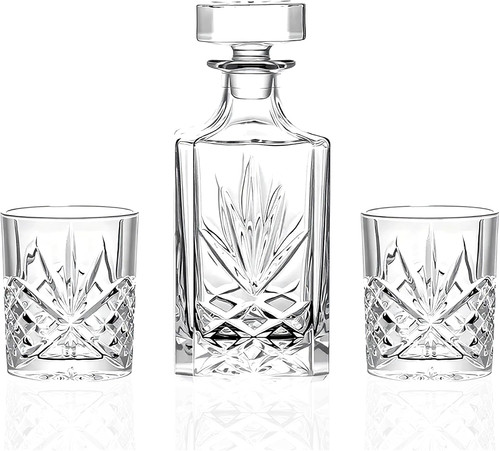 Whiskey decanter set with - whiskey,