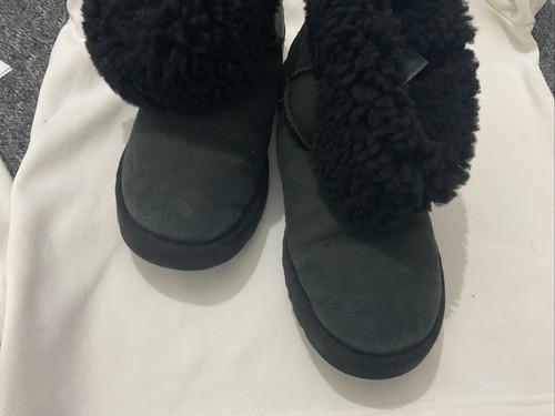 Womens uggs black suede - uggs,