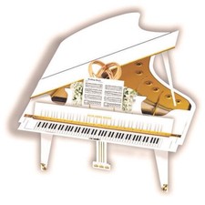 White Grand Piano Greetings