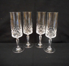 4 crystal champagne flute