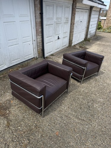 2xgenuine corbusier lc2 - corbusier,