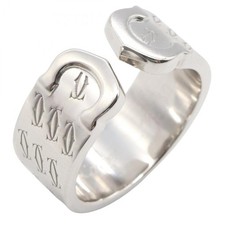 Cartier 2C Ring, 2000 Christmas Limited Edition, 18K White Gold, Men's and Women