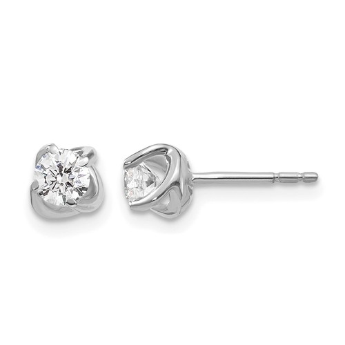 14k white gold - white, carat